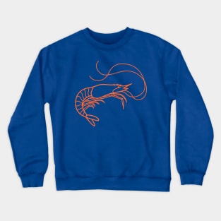 Shrimp Silhouette Crewneck Sweatshirt